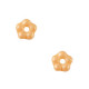 Czech glass beads flower 5mm - Alabaster Peachy orange 02010-29334
